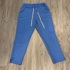 FIGS Scrub Pants Blue Womens Medium Petite